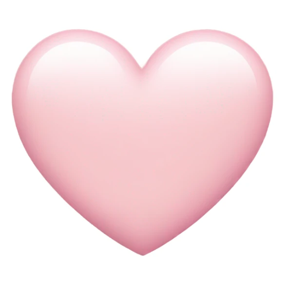light pink heart sticker