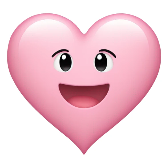 The heart is a soft pink color  sticker