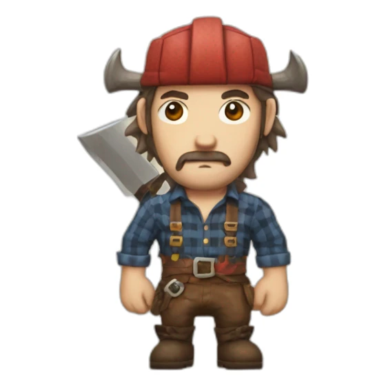 lumberjack from the final fantasy universe sticker