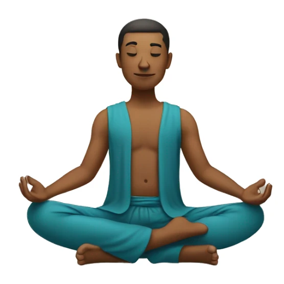 “A s’more illustration sitting in a lotus position.” sticker