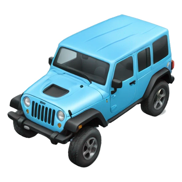 Baby blue Jeep sticker