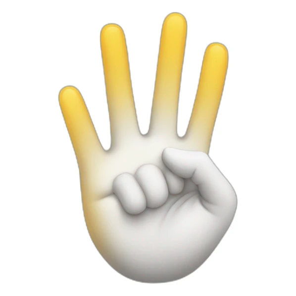 happy and peace hand sticker