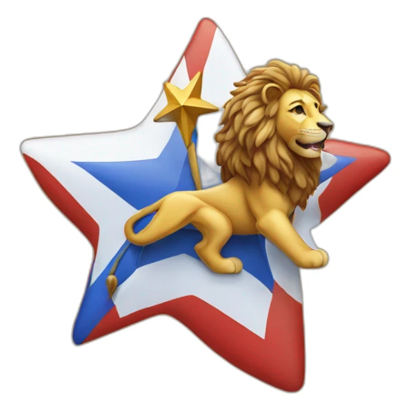 czech lion with David's star sticker