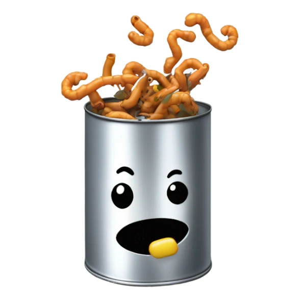 Can of worms sticker