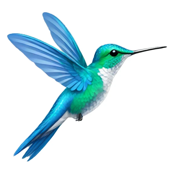 hummingbird Bird BLUE sticker