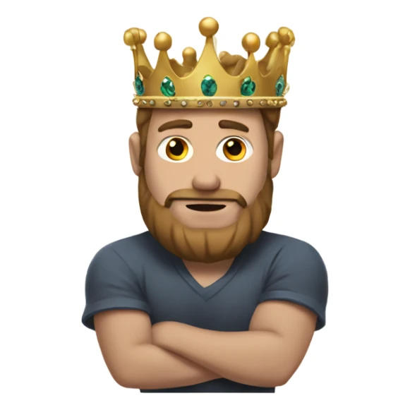 Me with a crown that has a rock on it  sticker