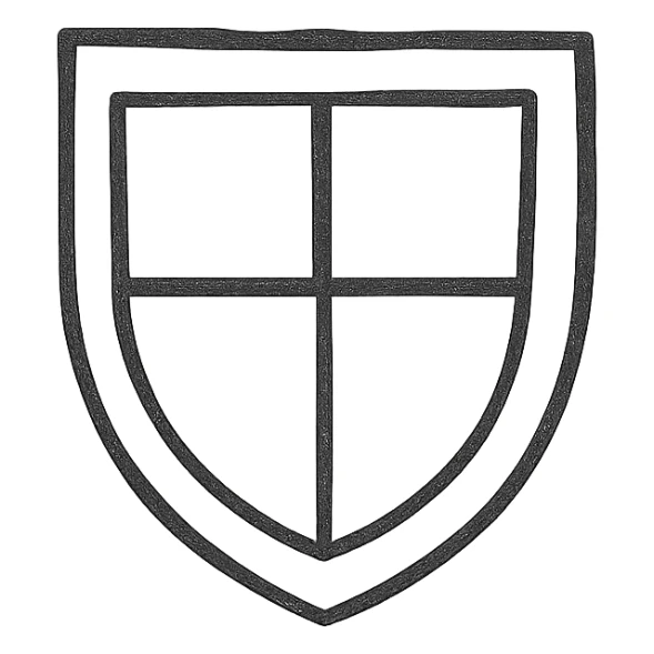 Layout coat of arms shield sticker