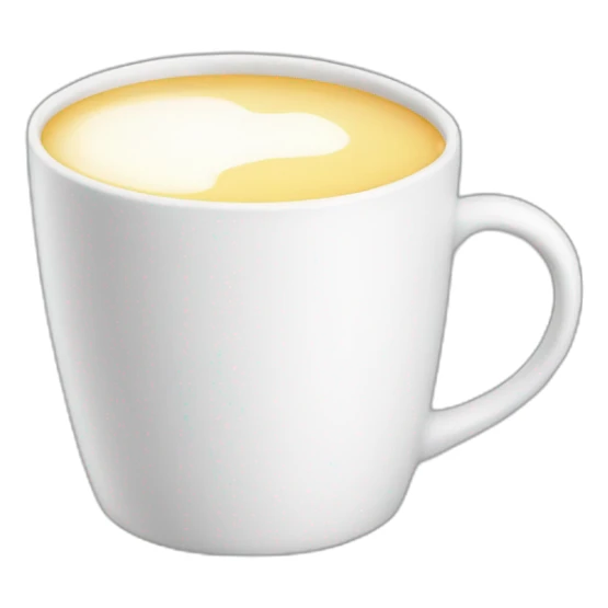 There is milk in the white mug sticker