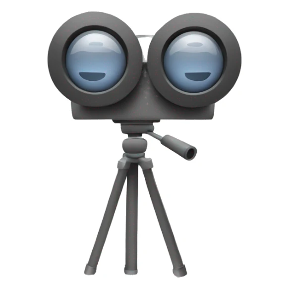 movie camera icon only grey color sticker