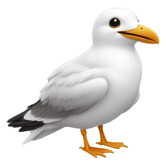 mouette en vole avec des ailes sticker
