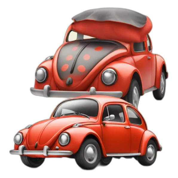 Coccinelle voiture sticker