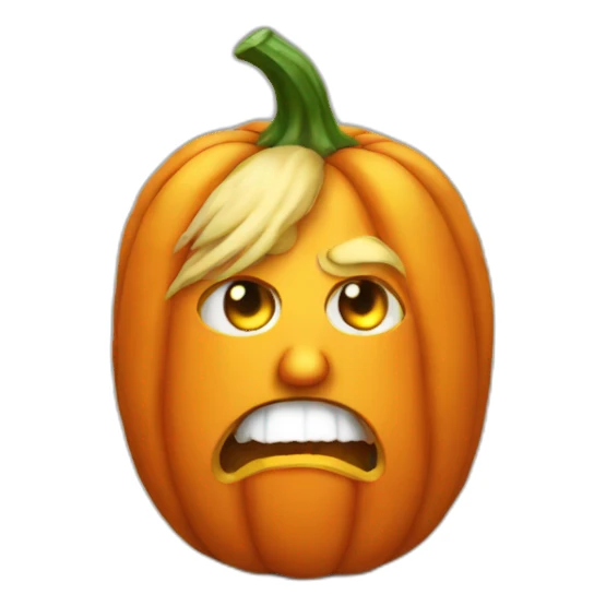 Trump as Halloween pumpkin sticker