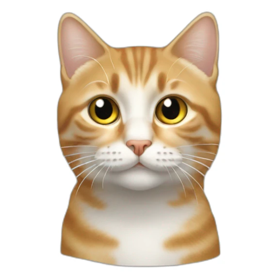 un hypopotame sur un chat sticker