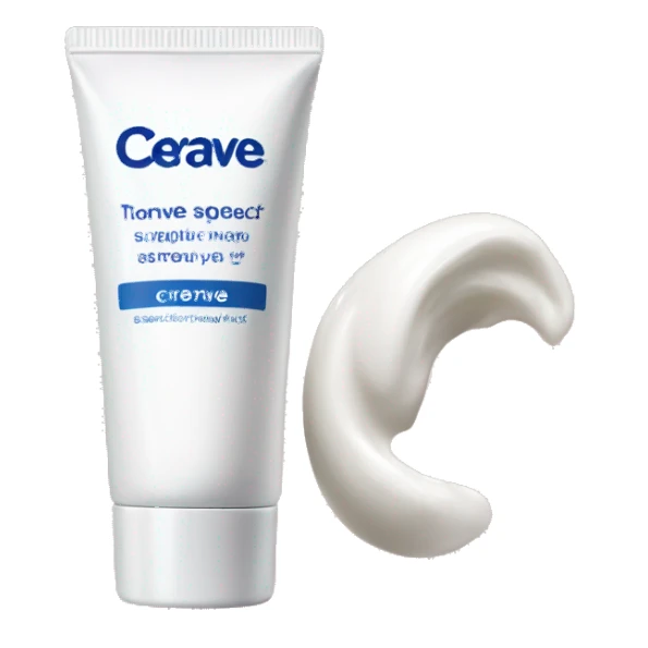 eye cream bottle with label cerave style  sticker