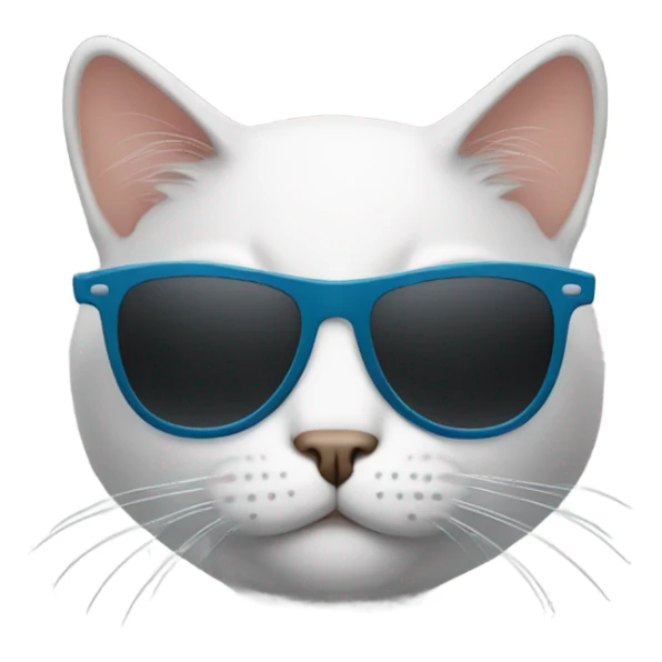Cat with sunglasses sticker