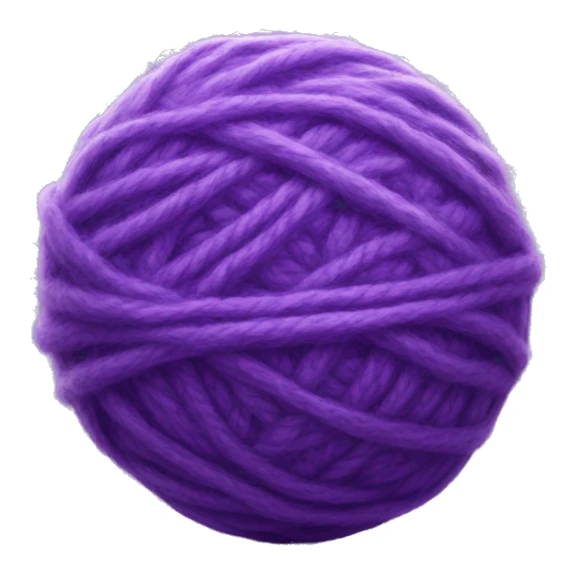 purple ball of wool sticker