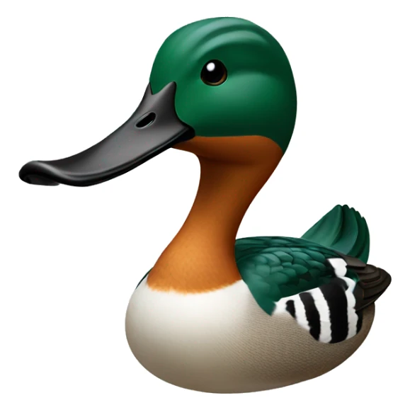 Northern shoveler duck sticker