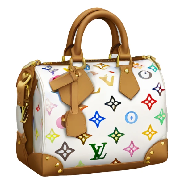 Murakami Louis Vuitton white bag  sticker