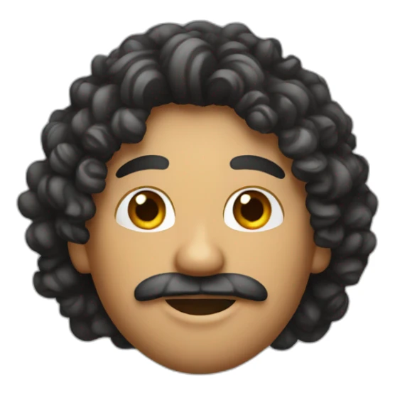 curly mexican-canadian dude sticker