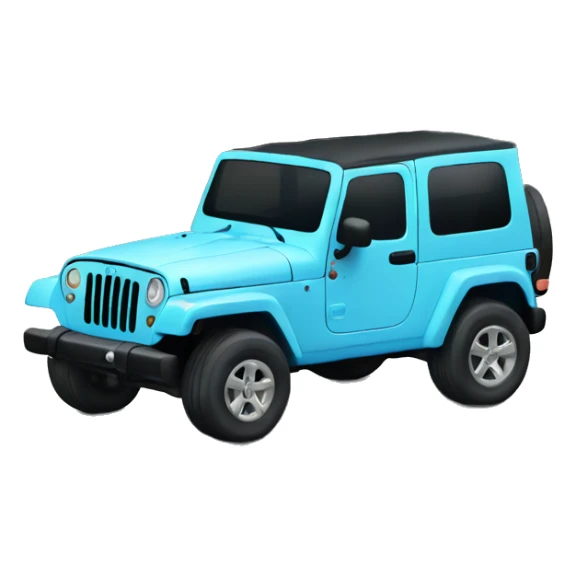 Baby blue jeep sticker