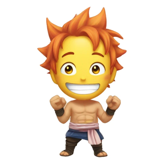 Natsu tenant Happy dans ses bras sticker