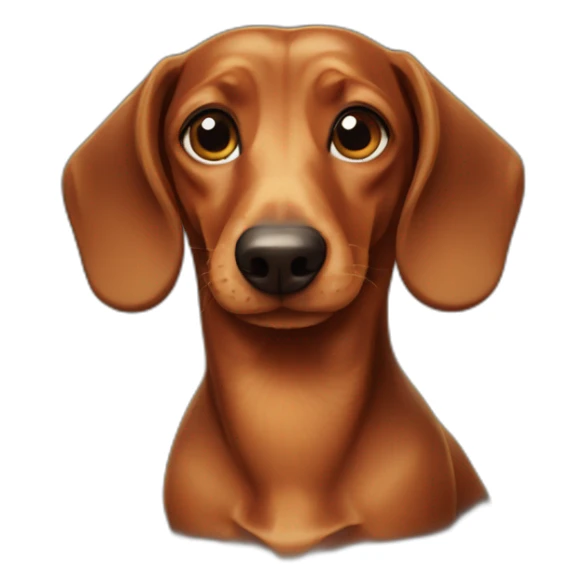 dachshund-face sticker