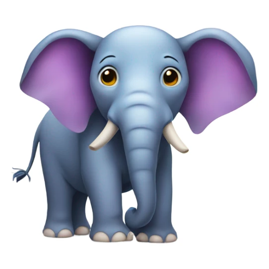 Colorful elephant with antlers sticker
