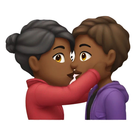 lesbian kissing lesbian sticker
