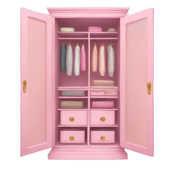large fancy pastel pink closet sticker