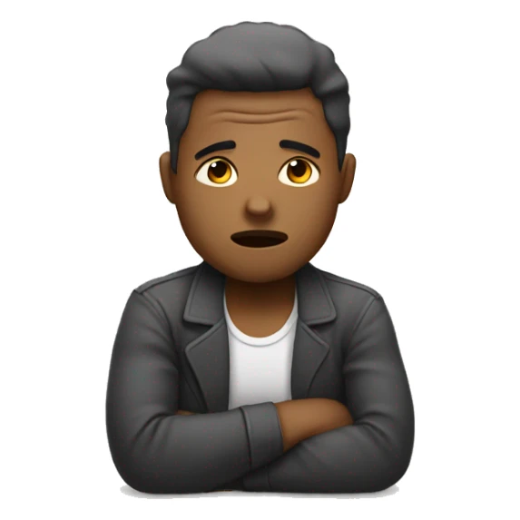 A emoji who is tired sticker