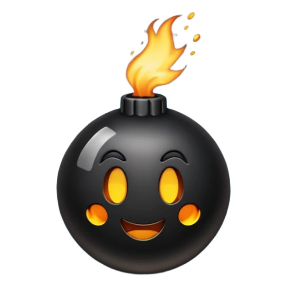Crie um emoji de uma bomba sticker