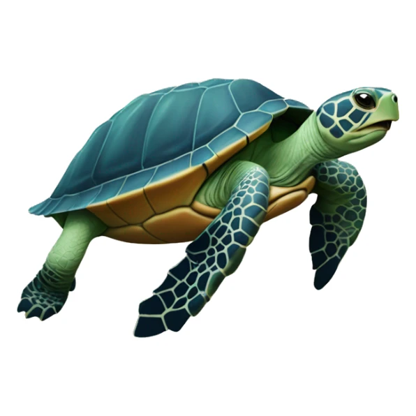 Une tortue sur un cœur  sticker