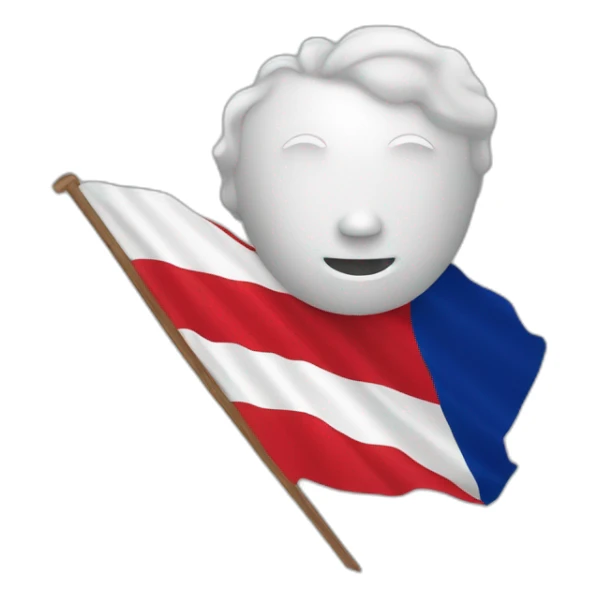 Tête sur drapeau corse sticker