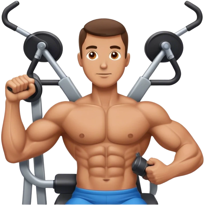 guy chest-fly-machine emoji