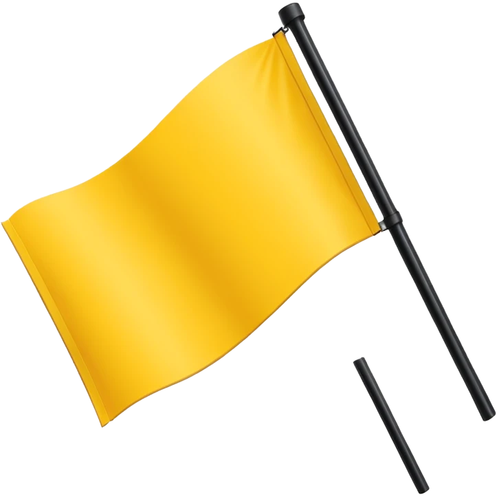 Create 2 yellow lined and 1 black lined flag emoji and put black line between yellow lines emoji