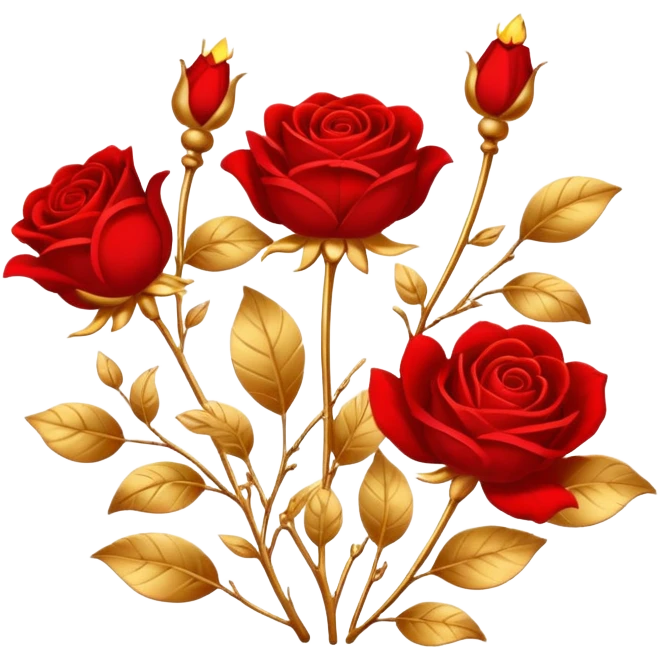 Red and gold romantic vintage aesthetic  emoji
