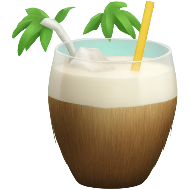   coconut drink emoji