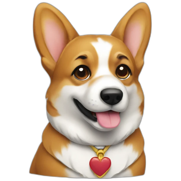 business corgi emoji