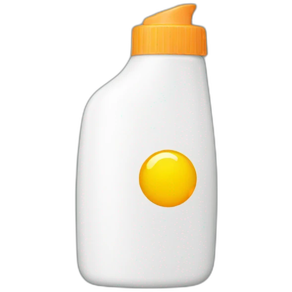 Sunscreen bottle emoji
