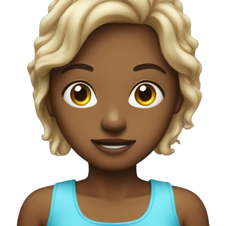a girl in pool emoji