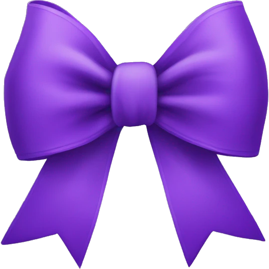 purple bow emoji