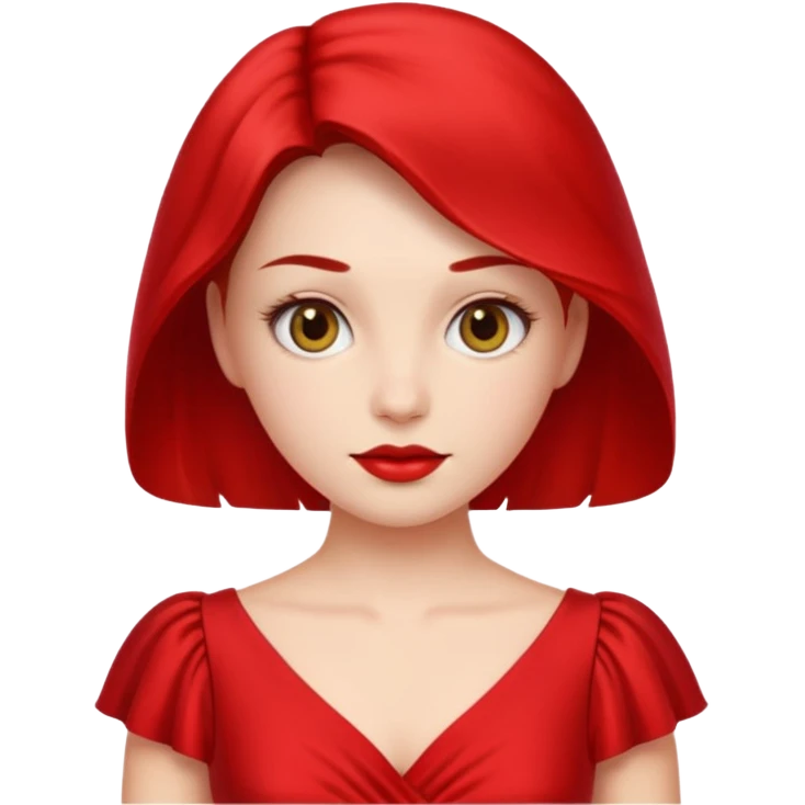 lady in red  emoji