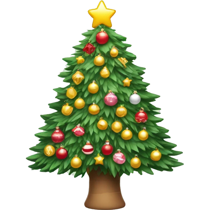 Hello kitty christmas tree emoji