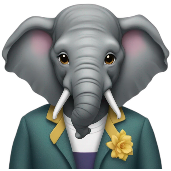 nonbinary-elephant emoji