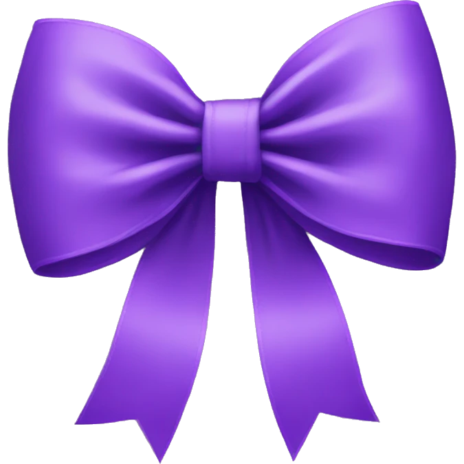 Purple bow  emoji