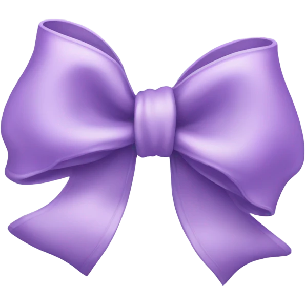 Lilac bow emoji