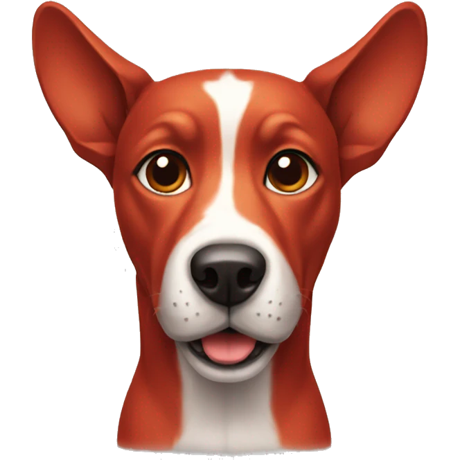 red color dog  emoji