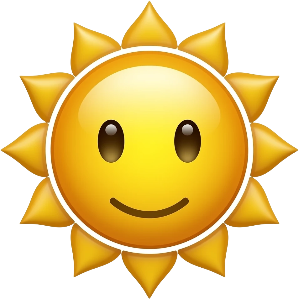 sun face emoji