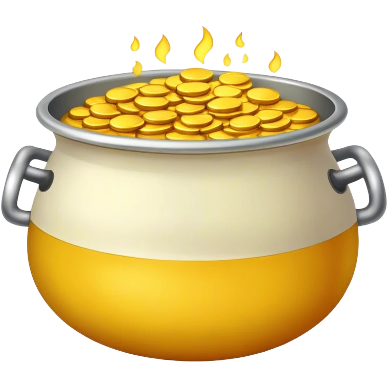 pot of yellow gold emoji