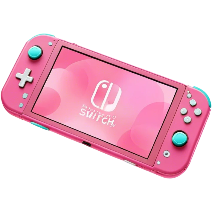 Pink Nintendo switch lite emoji